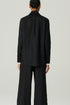 CAMISA LINHO OVER BICOLOR PRETO/BEGE